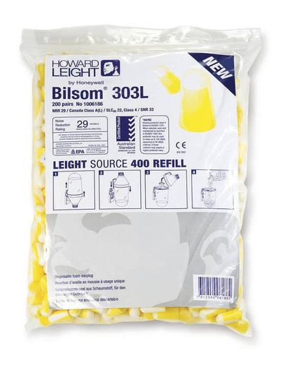 BILSOM 303, 200 par täyttöpussi BILSOM 303, 200 par täyttöpussi