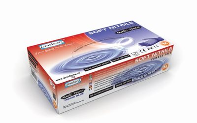 SOFT NITRILE 114.622, paksuus 0,10 mm, pituus 240 mm, 100 kpl SOFT NITRILE 114.622, paksuus 0,10 mm, pituus 240 mm, 100 kpl
