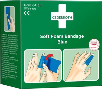 CEDERROTH 51011010 SOFT-LAASTARI SIN. 6 cm x 4.5 m