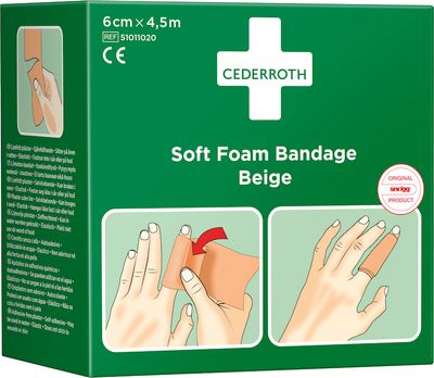 CEDERROTH 51011020 LAASTARI SOFT 6 cm x 4,5 m, beige