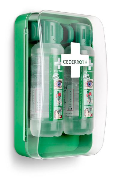CEDERROTH 51011040 Silmänhuuhtelukaappi (2x 500 ml)