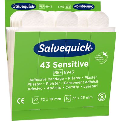 CEDERROTH 6943 TÄYDENNYSPAKKAUS, kuituk.laast. herkälle iholle, 6 * 43 kpl CEDERROTH 6943 TÄYDENNYSPAKKAUS, kuituk.laast. herkälle iholle, 6 * 43 kpl