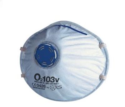 BLS O2 103V FFP3 NR D, venttiilimalli