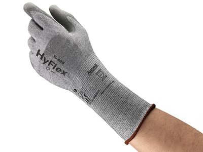 Ansell HyFlex 11-628 viiltosuojakäsine luokka B, PU-pinnoite, pitkä ranneke Ansell HyFlex 11-628 viiltosuojakäsine luokka B, PU-pinnoite, pitkä ranneke